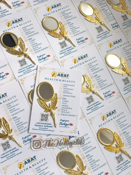 Gold Metal Melek Ayna Kurumsal Hediyelik