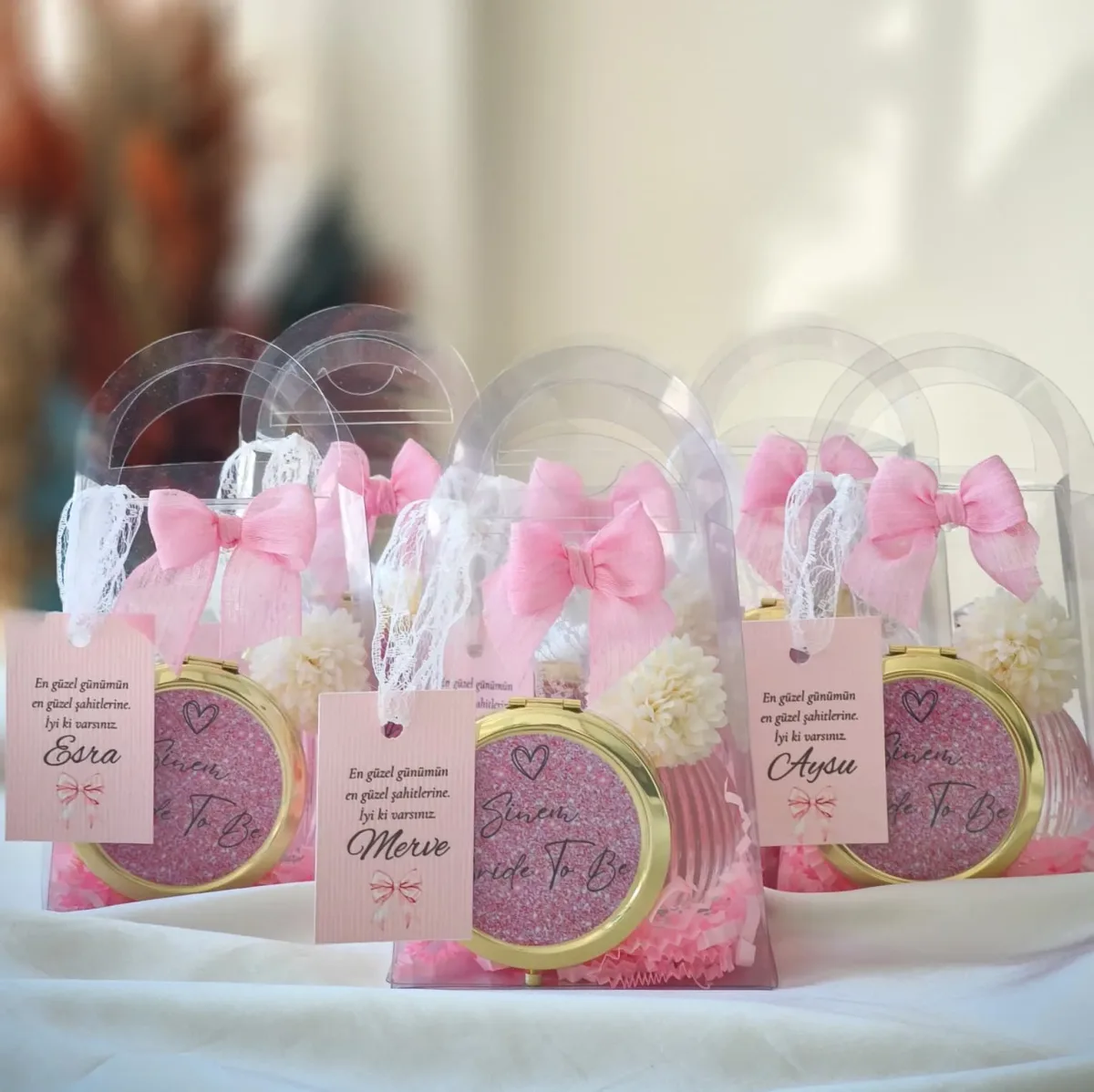 Bride To Be & Bekarlığa Veda Lüks Asetat Çanta Hediye Seti