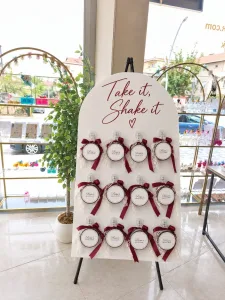 Bordo, Lacivert ve Kırmızı Kurdele Seçenekli Mini Nedime Tefi Kına Hediyeliği